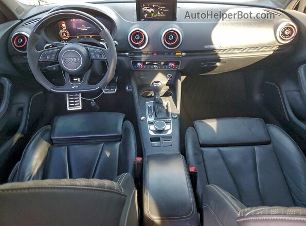 WUABWGFF2J1902983 2018 AUDI RS3 Gray Vista del salpicadero