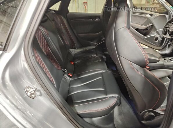 WUABWGFF4J1905321 2018 AUDI RS3 Gray Rear seats view