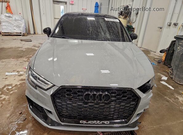WUABWGFF4J1905321 2018 AUDI RS3 Gray Front view