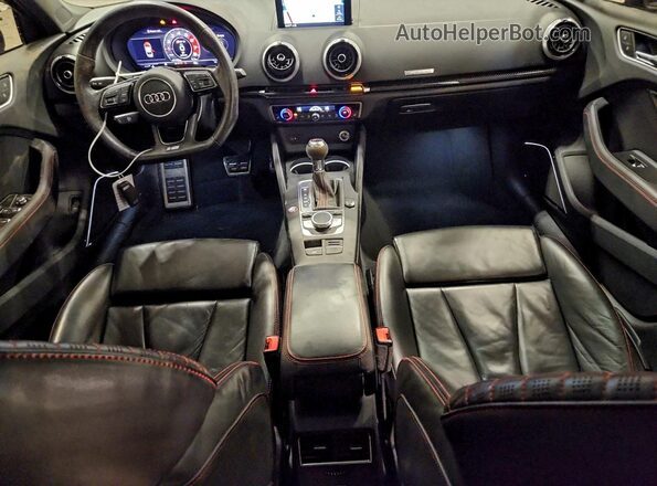 WUABWGFF4J1905321 2018 AUDI RS3 Gray Dashboard view