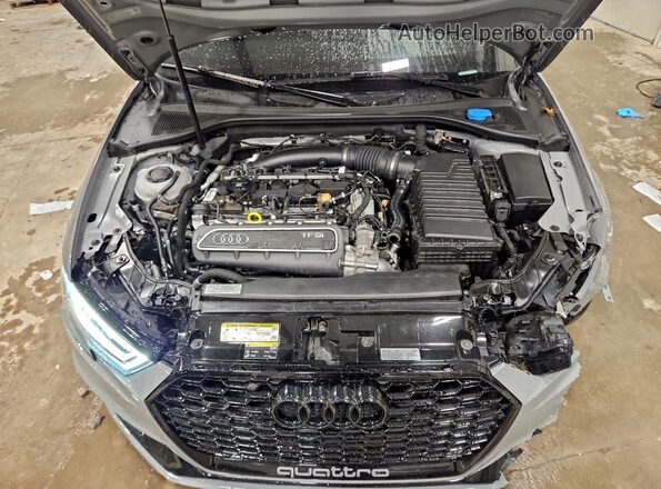 WUABWGFF4J1905321 2018 AUDI RS3 Gray Rear interior view