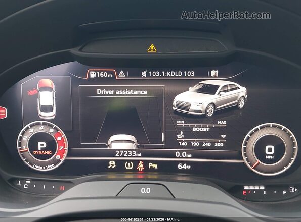 WUABWGFF7J1905717 2018 AUDI RS3 Blue უკანა სავარძლების ხედი