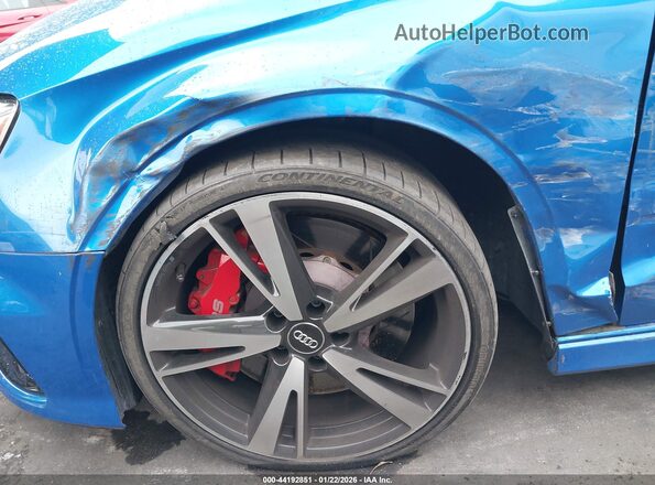 WUABWGFF7J1905717 2018 AUDI RS3 Blue ხელსაწყოთა პანელის ხედი