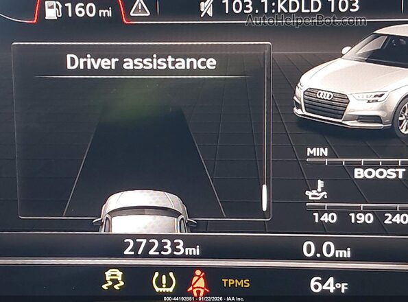 WUABWGFF7J1905717 2018 AUDI RS3 Blue 
