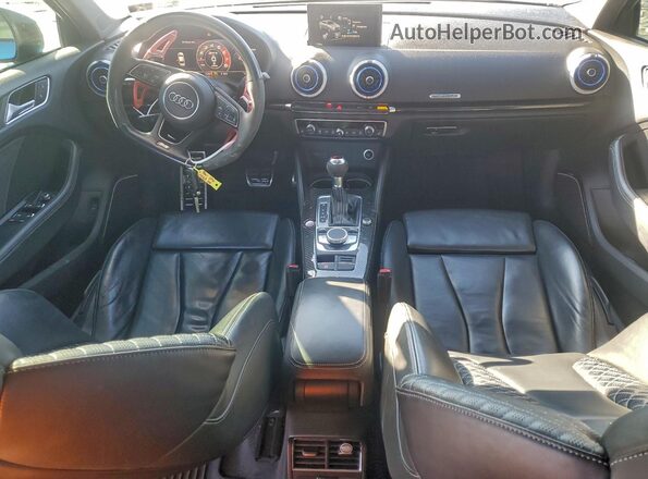 WUABWGFF8J1900316 2018 AUDI RS3 Blue Dashboard view