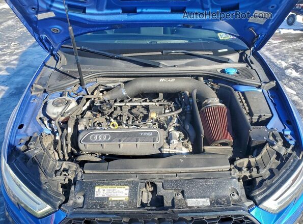 WUABWGFF8J1900316 2018 AUDI RS3 Blue Rear interior view
