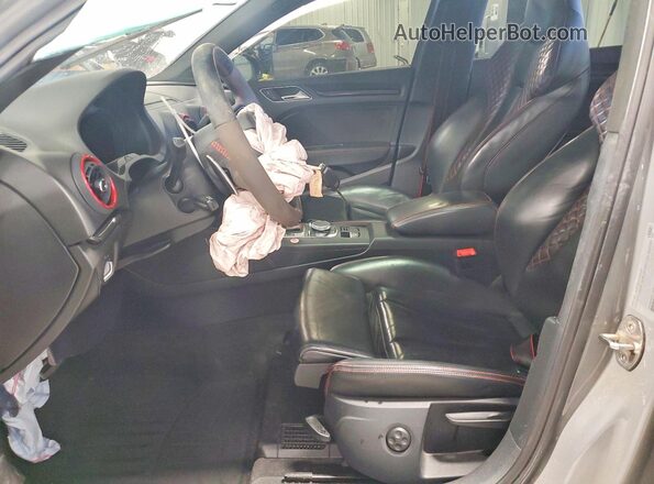 WUABWGFF8J1906312 2018 AUDI RS3 Gray წინა სალონის ხედი