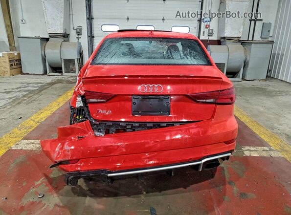 WUABWGFF8J1906729 2018 AUDI RS3 Orange უკანა ხედი