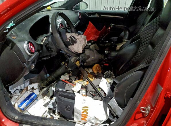 WUABWGFF8J1906729 2018 AUDI RS3 Orange წინა სალონის ხედი