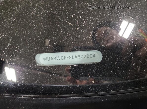 WUABWGFF9LA902904 2020 AUDI RS3 Gray Widok naklejki z numerem VIN