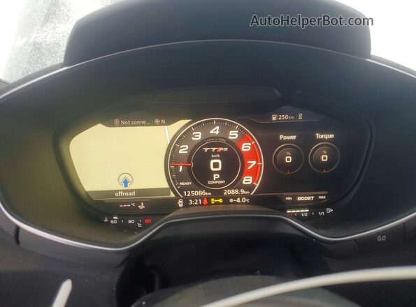 WUACSAFV3J1901796 2018 AUDI TT Gray Instrument cluster view