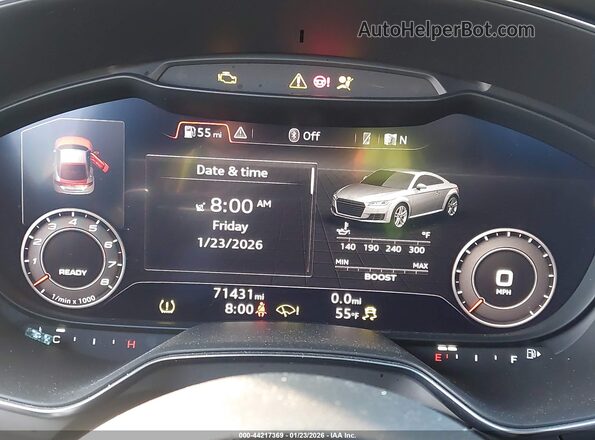 WUACSAFVXJ1902198 2018 AUDI TT White Вид задніх сидінь