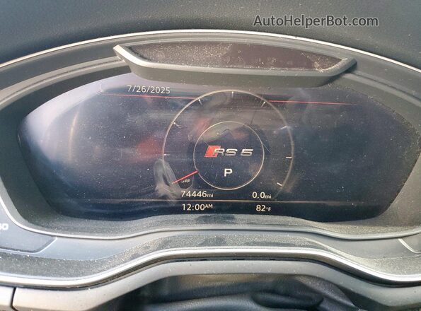 WUACWCF59KA901223 2019 AUDI RS5 Black Vista del cuadro de instrumentos