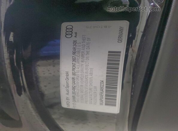 WUAPWAF56JA902334 2018 AUDI RS5 Black Engine compartment view