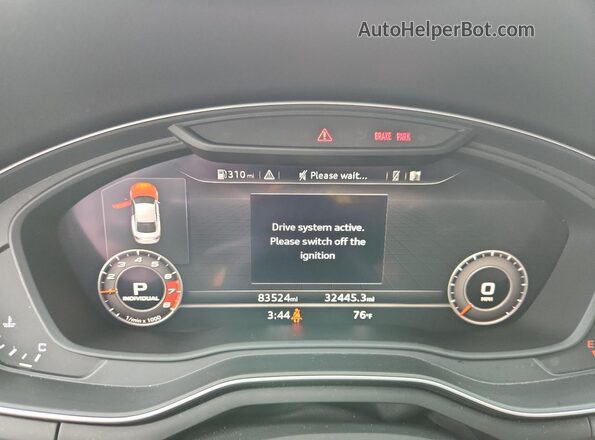 WUAPWAF57JA904545 2018 AUDI RS5 Gray Instrument cluster view