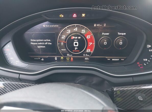 WUARWAF58JA904045 2018 AUDI RS5 Black Rear seats view