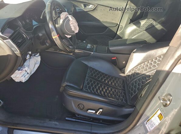 WUAWAAFCXHN901831 2017 AUDI RS7 Gray Widok wnętrza z przodu
