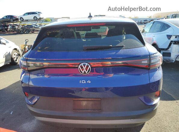 WVGDMPE21MP008626 2021 VOLKSWAGEN ID.4 Blue Вид ззаду