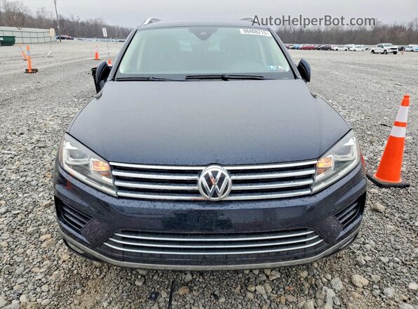 WVGEF9BP5GD001484 2016 VOLKSWAGEN TOUAREG Black წინა ხედი