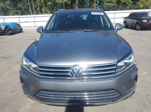 WVGEP9BP3GD001769 2016 VOLKSWAGEN TOUAREG Gray წინა ხედი