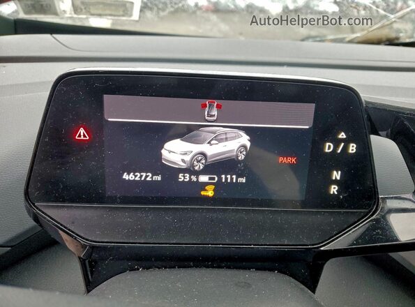 WVGJNPE22MP062906 2021 VOLKSWAGEN ID.4 White Widok zestawu wskaźników