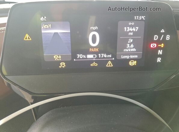 WVGKMPE20MP057047 2021 VOLKSWAGEN ID.4 Silver Instrument cluster view