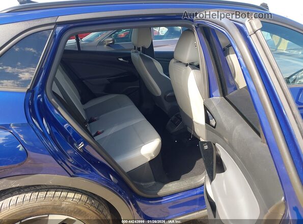 WVGTMPE22NP075183 2022 VOLKSWAGEN ID.4 Blue Widok naklejki z numerem VIN