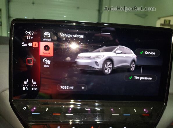 WVGUNPE21NP037414 2022 VOLKSWAGEN ID.4 Black Вид щитка приладів