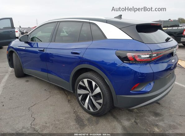 WVGUNPE24MP062208 2021 VOLKSWAGEN ID.4 Синий Задняя левая четверть
