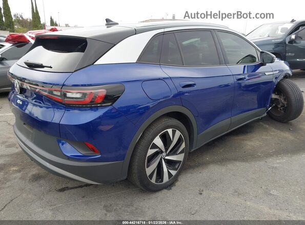 WVGUNPE24MP062208 2021 VOLKSWAGEN ID.4 Синий Задняя правая четверть