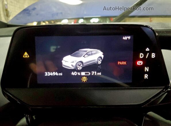 WVGUNPE29NP036544 2022 VOLKSWAGEN ID.4 Blue Սարքավորումների վահանակի տեսք