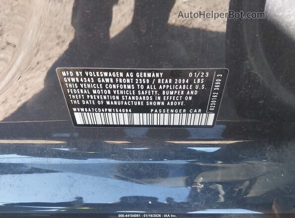 WVW8A7CD4PW154094 2023 VOLKSWAGEN GOLF Gray Widok komory silnika
