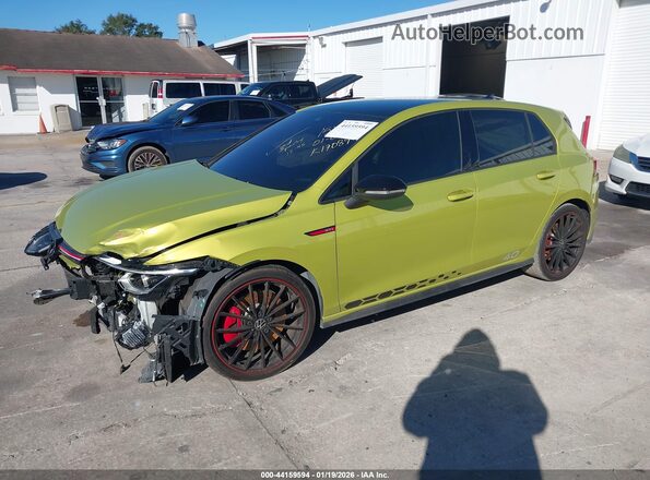 WVW8A7CDXPW154701 2023 VOLKSWAGEN GOLF Green წინა მარცხენა ხედი სამი მეოთხედიდან