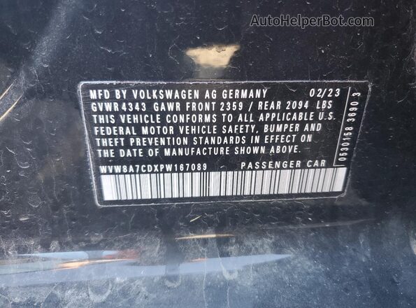 WVW8A7CDXPW167089 2023 VOLKSWAGEN GTI Black Engine compartment view
