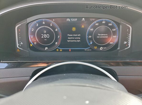 WVWAR7AN3ME004145 2021 VOLKSWAGEN ARTEON White Instrument cluster view