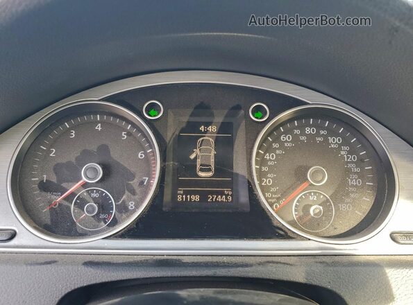 WVWBP7AN1GE518655 2016 VOLKSWAGEN CC White ხელსაწყოთა პანელის ხედი