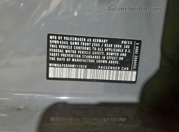 WVWGA7CD9RW117816 2024 VOLKSWAGEN GTI Gray 