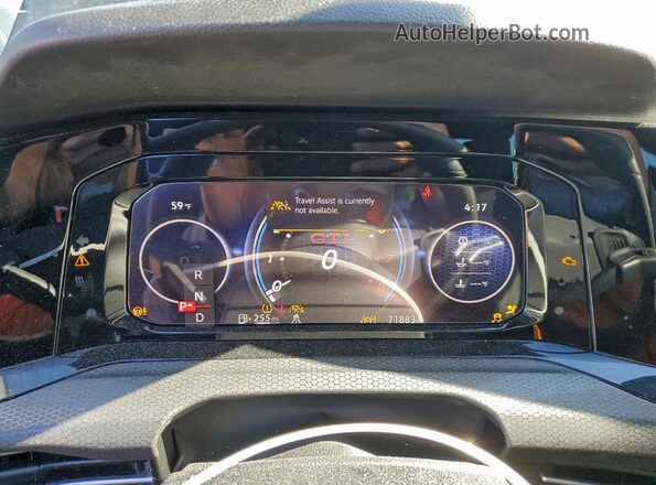WVWL87CDXNW148092 2022 VOLKSWAGEN GTI Black Vista del cuadro de instrumentos