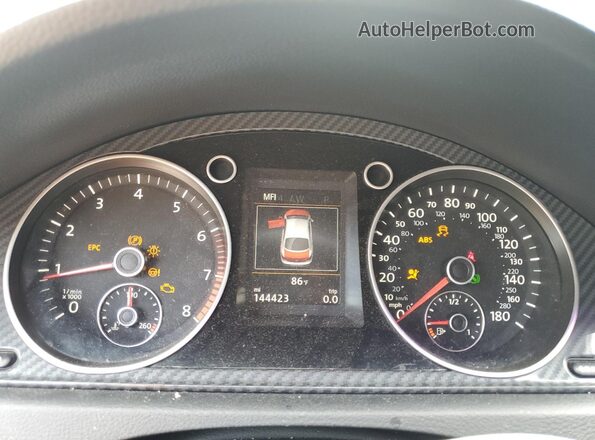 WVWMP7AN2HE504712 2017 VOLKSWAGEN CC Black Widok zestawu wskaźników