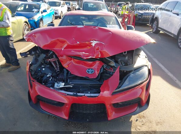 WZ1DB2G06PW059351 2023 TOYOTA GR SUPRA Red Instrument cluster view