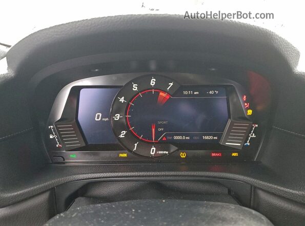 WZ1DB4C05LW025543 2020 TOYOTA SUPRA Black Vista del cuadro de instrumentos