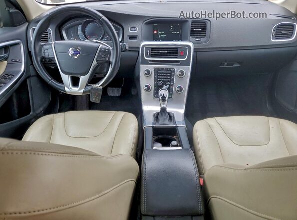 YV140MEK3H1357269 2017 VOLVO V60 Black Вид панелі приладів
