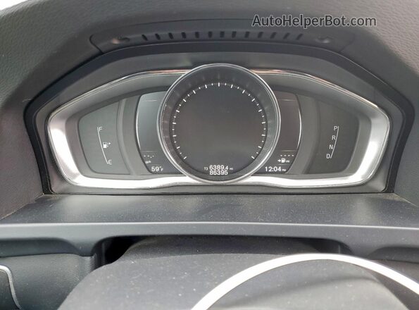 YV140MEK3H1357269 2017 VOLVO V60 Black Вид щитка приладів