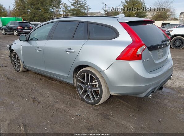YV140MELXJ2391279 2018 VOLVO V60 Silver უკანა მარცხენა