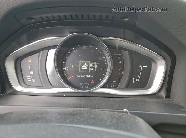 YV140MSLXJ2398219 2018 VOLVO V60 Silver Սարքավորումների վահանակի տեսք