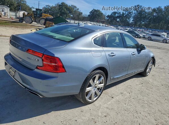YV1A22ML7H1001287 2017 VOLVO S90 Blue უკანა მარჯვენა