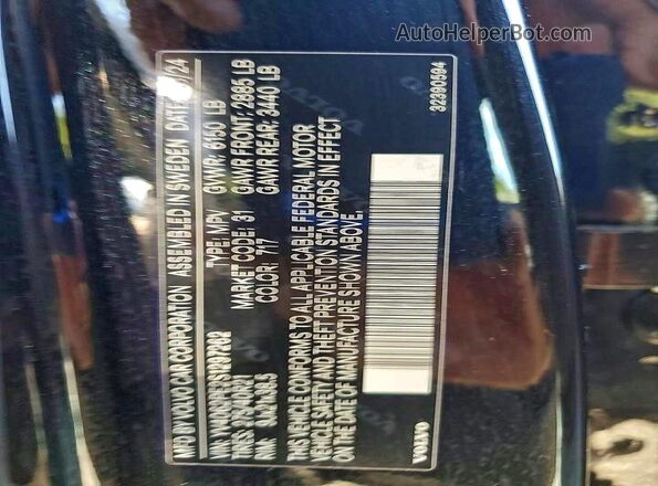YV4062PE2S1297262 2025 VOLVO XC90 Black 
