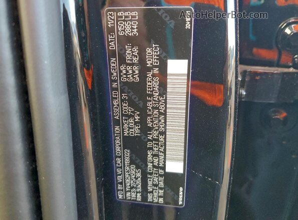 YV4062PE5R1199322 2024 VOLVO XC90 Black 