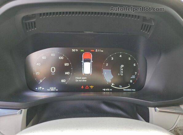 YV4102DL0M1886211 2021 VOLVO XC60 Blue Vista del cuadro de instrumentos
