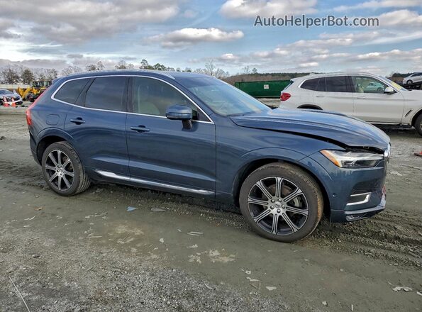 YV4102DL0M1886211 2021 VOLVO XC60 Blue Delantero derecho